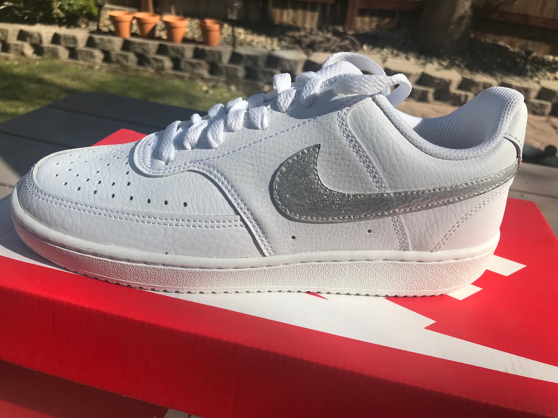 Custom Nike Air Force 1 Court Vision Lows GLITTER Nike Low - Etsy