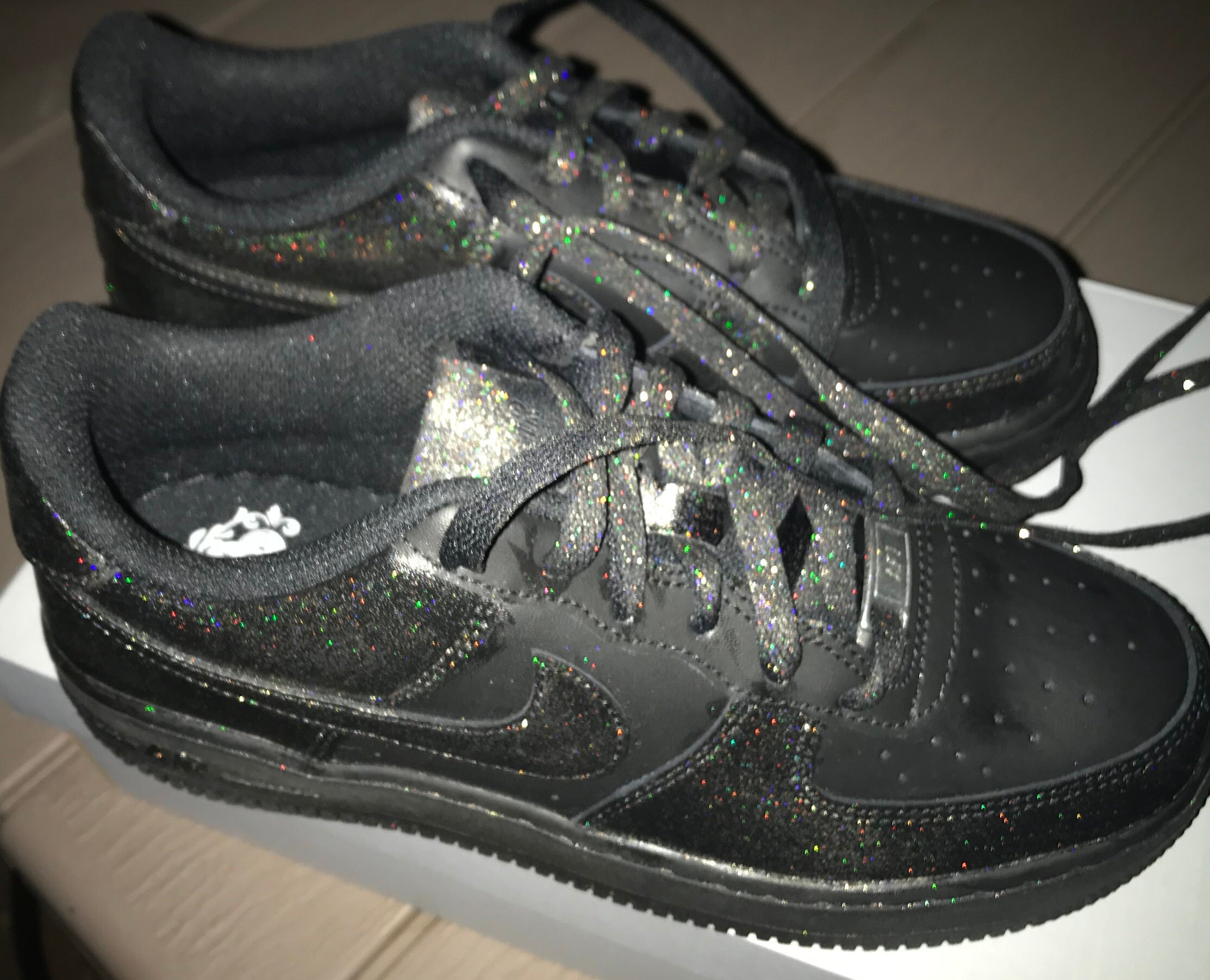 Custom Nike Air Force 1, GLITTER Nike Air Force 1, Glitter Shoes READ DESCRIPTION Etsy
