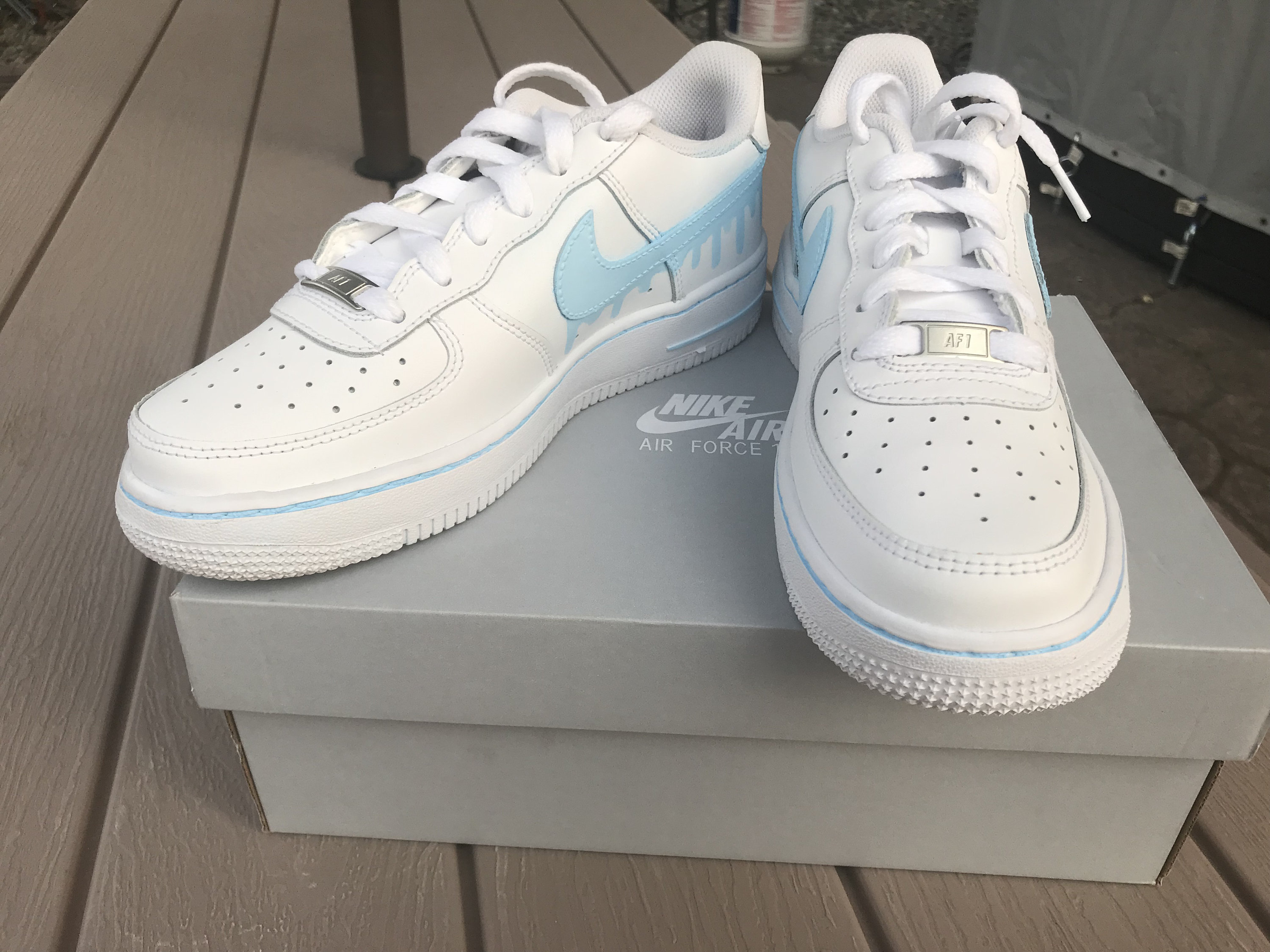 Painted Nike Air Force 1 Drip Painted Women Nikes Drip | Etsy