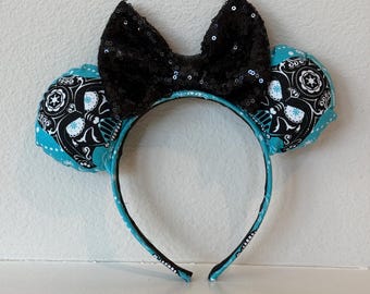 Calaveras de azúcar de Darth Vader con orejas de Mickey