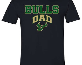 Bulls Dad or Mom T-shirt Available in Grey or Black