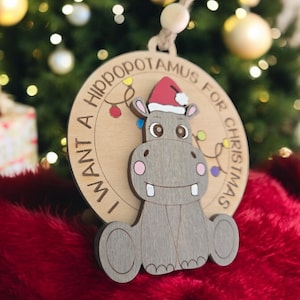 Hippo - Cedar Ornament Hippo - Cedar Ornament