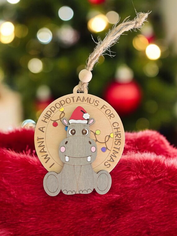 Hippo - Cedar Ornament Hippo - Cedar Ornament