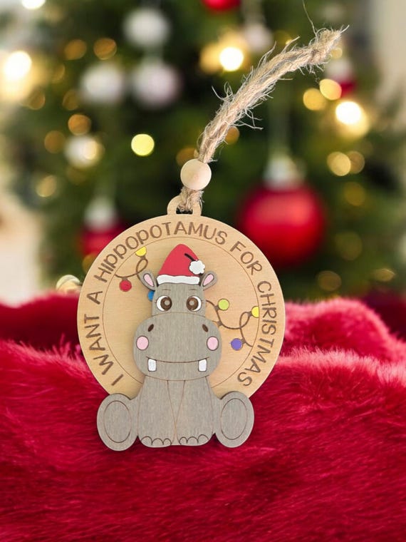 Hippo - Cedar Ornament Hippo - Cedar Ornament