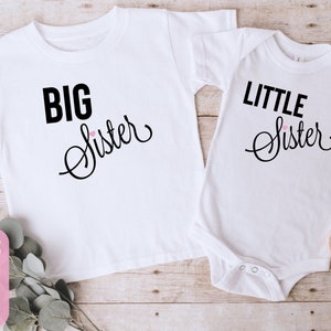 Big Sister Little Sister Shirt, Sibling Shirts, Big Sis Shirt, Lil Sis Onesie ®, Big Sister Outfit,  Little Sister Onesie ®