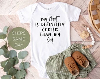 funny aunt shirts for babies