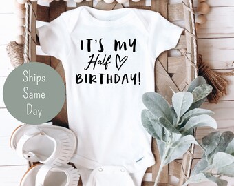 half birthday onesie target
