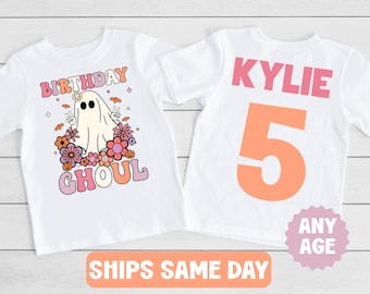 Birthday Ghoul Shirt, Personalized Halloween Birthday Tee