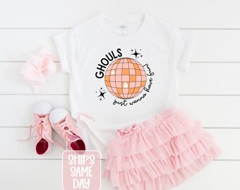 Halloween Kids Shirt, Ghouls Just Want to Have Fun Shirt, Cute Girls Halloween Shirt, Funny Children's Halloween Ghost T-Shirt, Ghouls Era