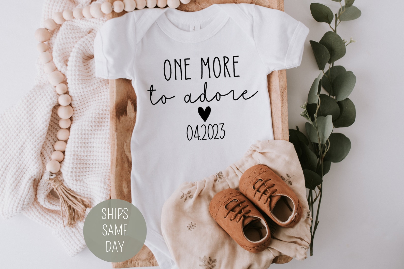 one more to adore onesie