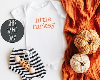 Fall Baby Onesie®, Little Turkey Baby Onesie®, Thanksgiving Baby Onesie®, Cute Fall Onesie®, Thanksgiving Toddler Shirt