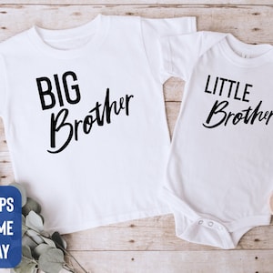 Big Brother Little Brother Matching Shirt Set, Big Brother and Little Brother Matching Tshirts, Brothers Shirts, Little Brother Onesie®