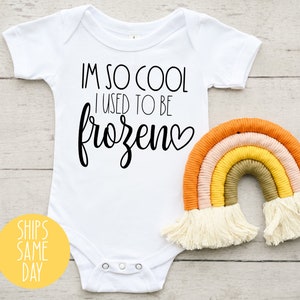 IVF Baby Onesie®, I&#39;m So Cool I Used To Be Frozen Onesie®, Made with Love and Science, Cute In Vitro IVF Baby Onesie®, Baby Announcement