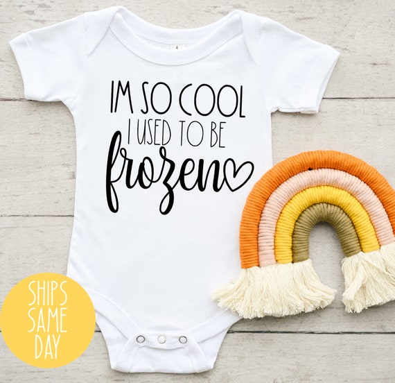 Beroemdheid Verzoenen Optimistisch IVF Baby Onesie® I'm So Cool I Used To Be Frozen Onesie® - Etsy België