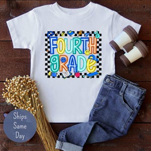 4th Grade Shirt, Fourth Grade Shirt for Boys, Back To School Tee, First Day of School Boys Shirt, Fourth Grade boys shirt