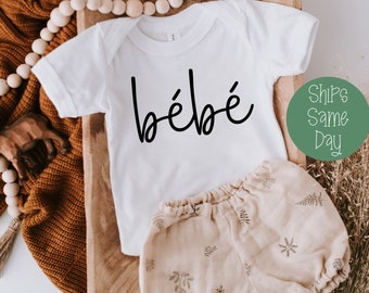 Bebe Onesie®, Funny Bebe Onesie®, Baby Girl Onesie®, Baby Boy Onesie®, Unisex Baby Gift, Cute Baby Shower Gift