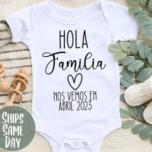 Sorpresa viene un bebe en camino bodysuit - anuncio Argentina