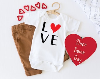 Love Onesie®, Valentine's Onesie®, Pregnancy Announcement, My First Valentine's Day Bodysuit, Custom Onesie®
