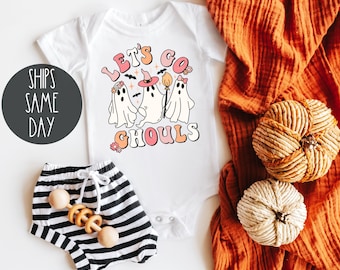 Let's go Ghouls Halloween bodysuit, baby halloween Onsie, Fall bodysuit, baby Halloween shirt, Hey Ghoul, Boo Shirt, Let's go ghouls