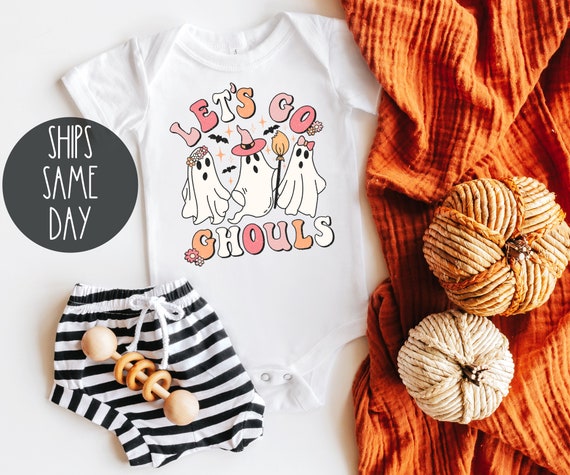 Let's go Ghouls Halloween bodysuit, baby halloween Onsie, Fall bodysuit, baby Halloween shirt, Hey Ghoul, Boo Shirt, Let's go ghouls
