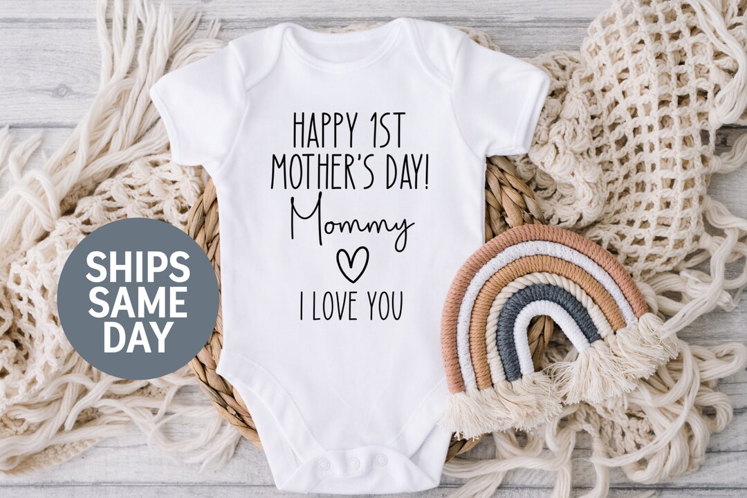 First Mother's Day Baby Outfit, Happy First Mother's Day Onesie