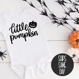 Fall Baby Onesie®, Little Pumpkin Baby Onesie®, Cute Fall Onesie®, Cute Pumpkin Jack-o-lantern Baby Onesie®, First Halloween Shirt