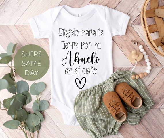 Elegido para la tierra por mis abuelo en el cielo Onesie® - Etsy México Elegido para la tierra por mis abuelo en el cielo Onesie® - Etsy México