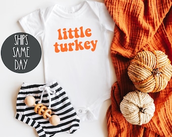 Fall Baby Onesie®, Little Turkey Baby Onesie®, Thanksgiving Baby Onesie®, Cute Fall Onesie®, Thanksgiving Toddler Shirt