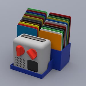 Mini support Yoto Player avec stockage de 48 cartes STL - Fichier numérique pour impression 3D
