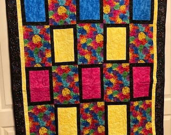 Multi Color Butterfly Quilt 45 x 63