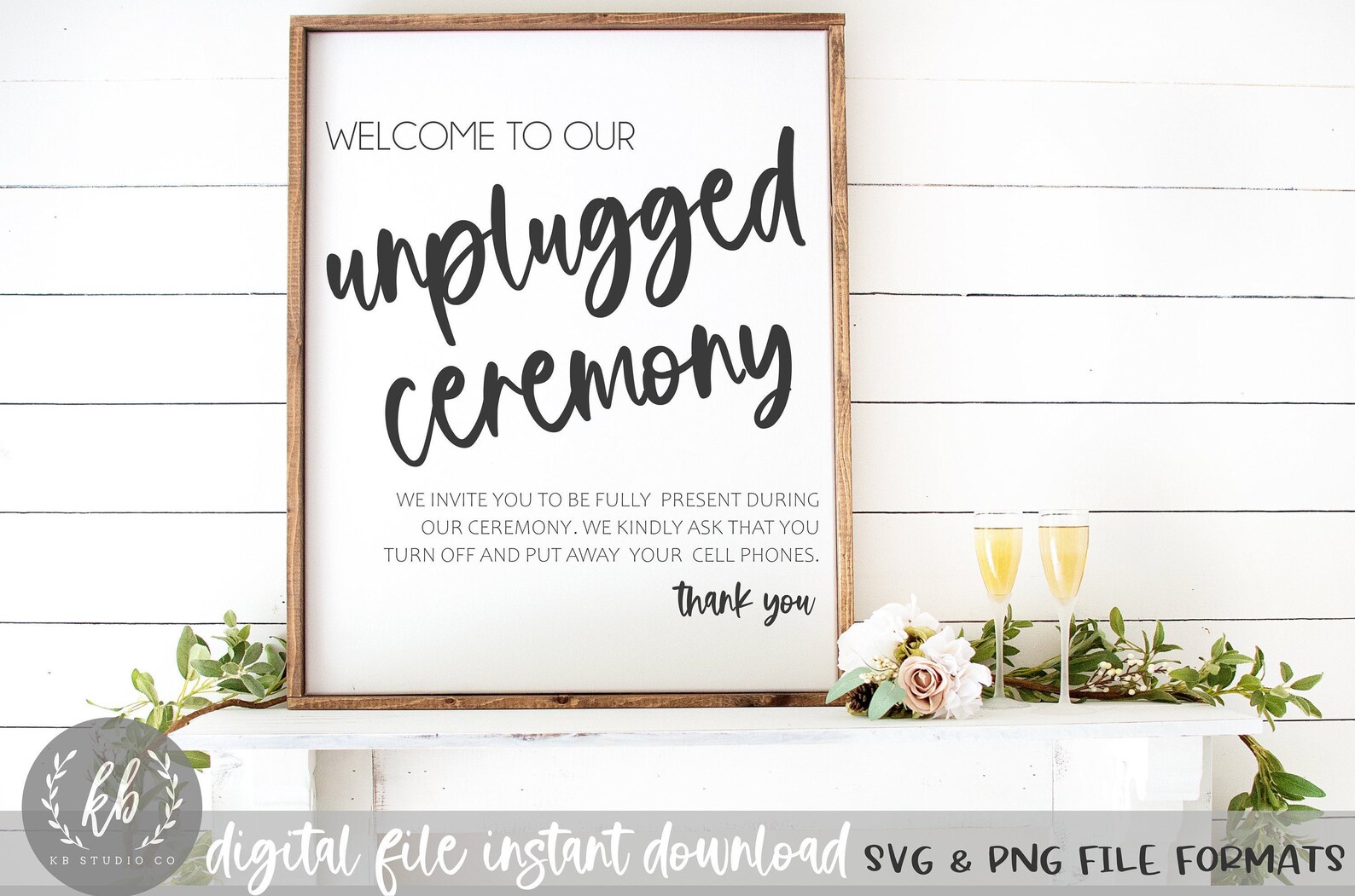 Download Unplugged Ceremony Sign / Wedding SVG / Cricut ...