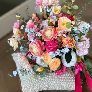 Custom Silk Bridal Bouquet: Spring & Summer Wedding Flowers