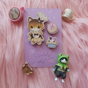 Cat Bakery Pin Set