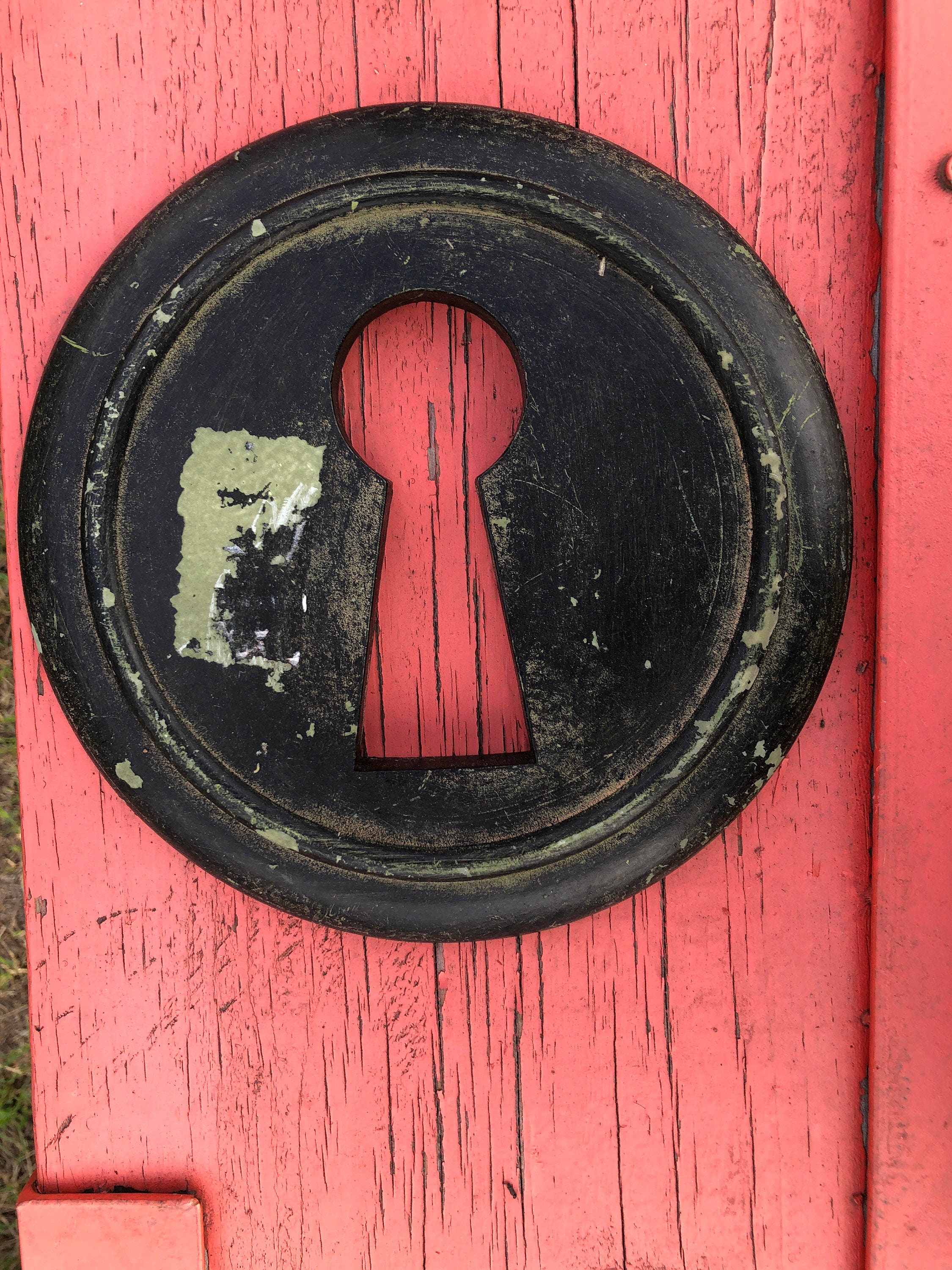 Two large faux keyholes wall hangers Etsy