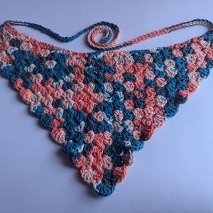 Tur-coral Crochet Bandana