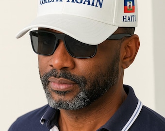 Embroidered Haiti Baseball Cap – Adjustable Haitian Pride Hat