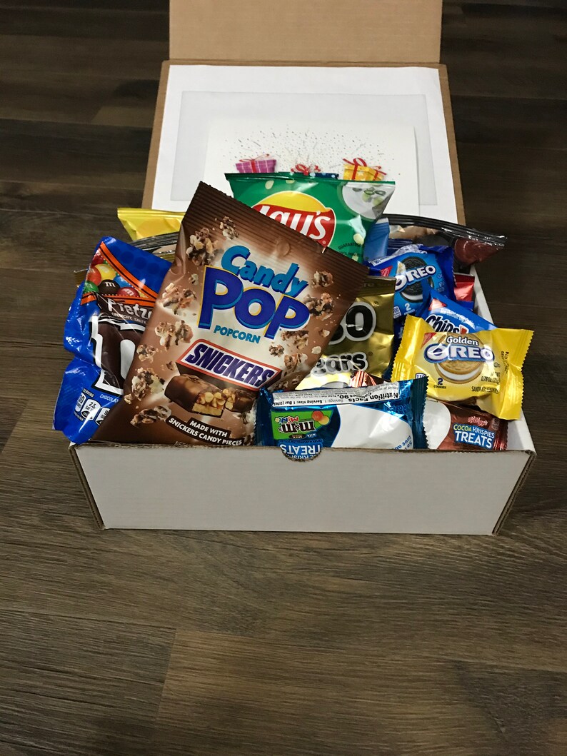 Large Snack box Care Package Work Meeting Boxes Snack Care Etsy