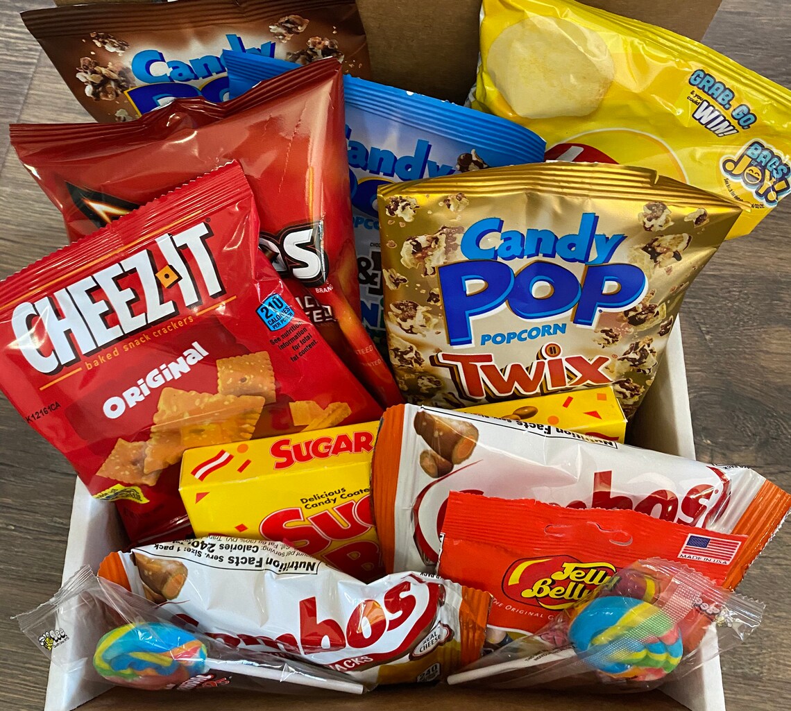 Movie Treat box Movie snack Box Movie night gift box Etsy