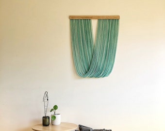 Dip Dyed Wall Hanging | Modern Macrame | Wool Wall Hanger | Fiber Art | Fiber Art | Macrame Wall Hanging