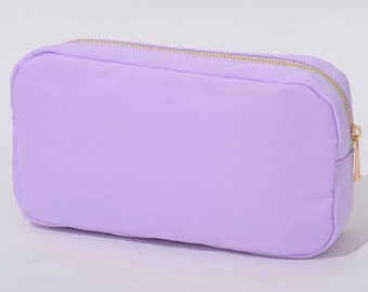Medium nylon pouch | Medium Nylon cosmetic bag | Blank Medium patch pouch