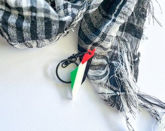 Palestine Keyring - Palestine Keychain - Palestine Key Ring - Free Palestine - Custom Keyring - Palestine Key Chain