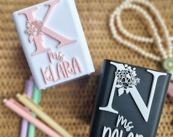 Personalised Teacher Pen Cup, Custom Desk Organizer, Teacher Appreciation Gift, Back to School Present, Teacher Desk Accessories