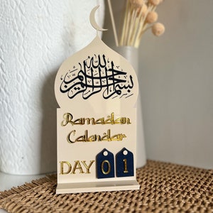 Ramadan Day Calendar - Ramadan Calendar - Ramadan Decor - Ramadan Countdown - Days of Ramadan - Islamic Decor - Eid Decor - Islamic Calendar