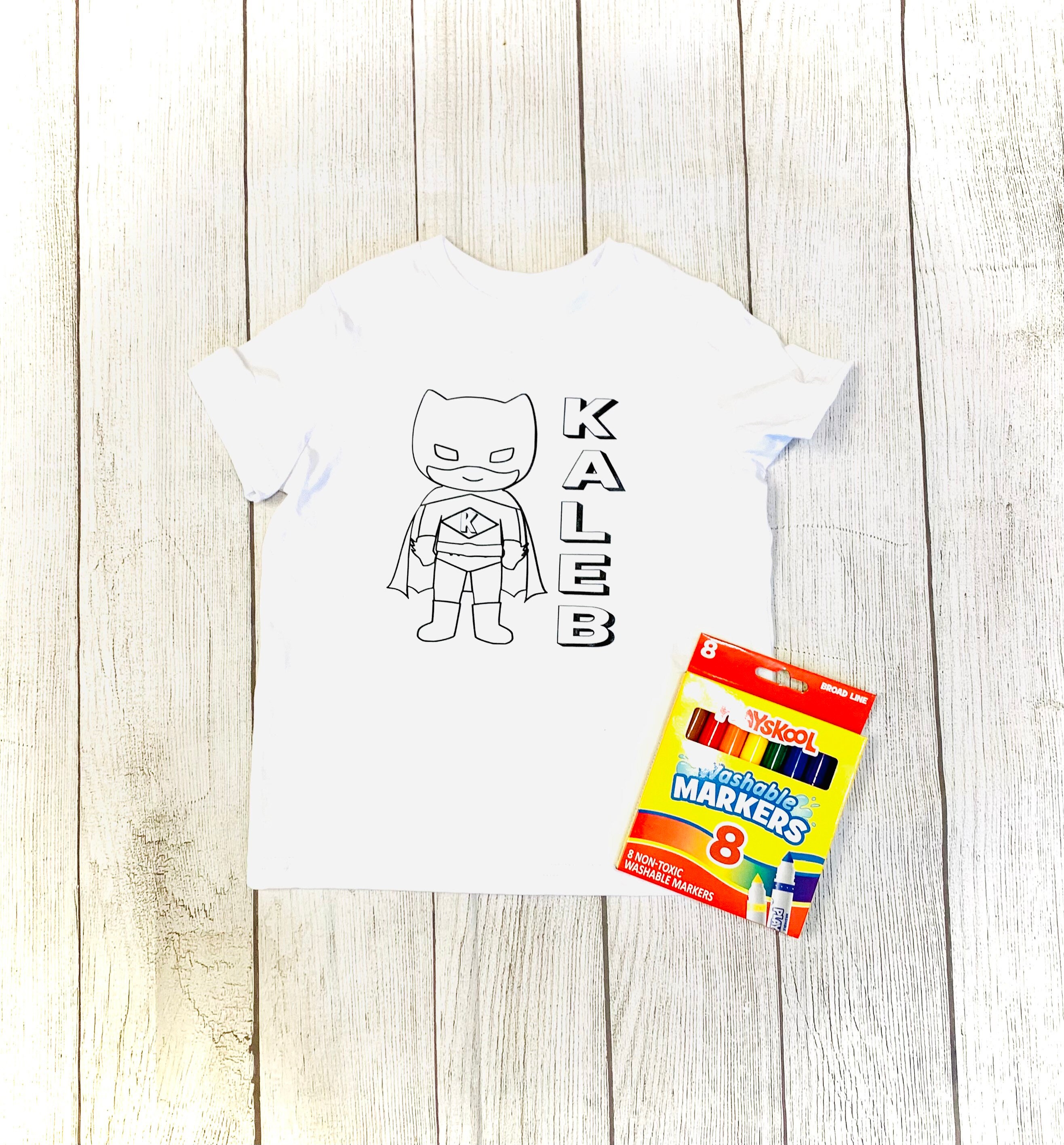 Personalized Coloring T-shirts. Coloring T-shirt. Summer - Etsy