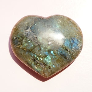 Labradorite Heart Stone from Madagascar for Meditation Stone Home Decor Gifting Crystal Enthusiast