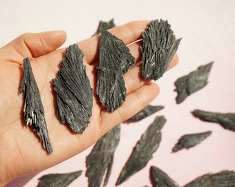 Black Kyanite Blades (1.75-3") Protective Crystals | Root Chakra Crystal