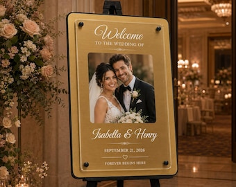 Event signage personalized for wedding welcome party sign for bridal shower entrance signage for anniversaries party welcome sign