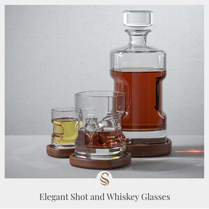 Personalized Whiskey Decanter Set With Box Includes 4 Whiskey Glasses ...