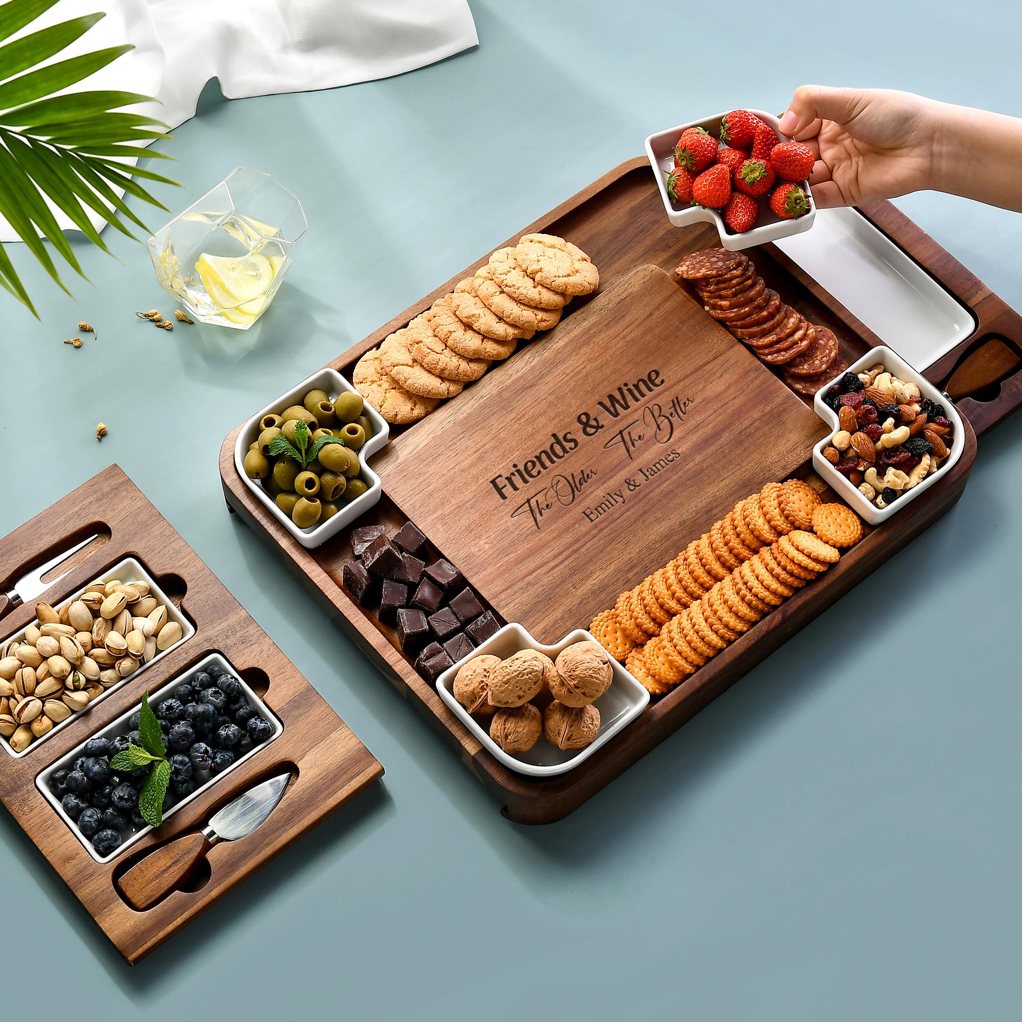 Mini Charcuterie Boards Set Of Acacia Wooden Trays Serving