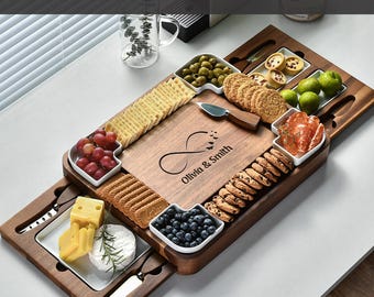 Totally Bamboo Del Mar Charcuterie Board - Extra Large 30-inch Bamboo Serving Platter
